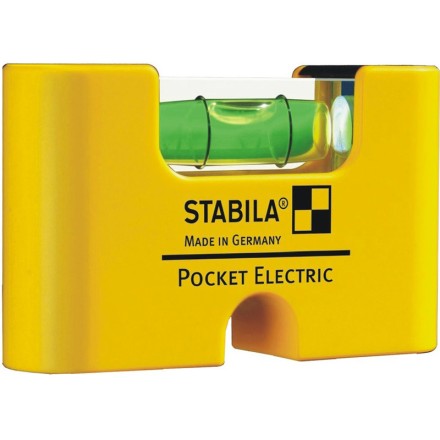 Уровень тип  Pocket Electric  70x20x40мм с магнитом и пазом под отвертку   STABILA купить в Надыме