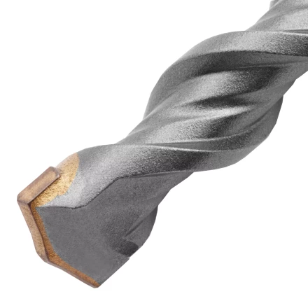 Бур по бетону Denzel, 16 x 210 мм,двойная спираль, три пылеотводящие кромки, 705037 купить в Надыме