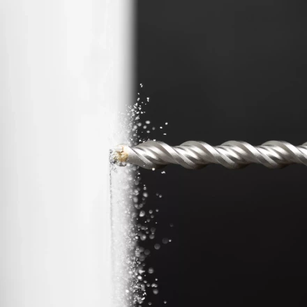 Бур по бетону Denzel, 16 x 210 мм,двойная спираль, три пылеотводящие кромки, 705037 купить в Надыме