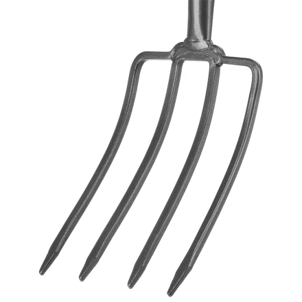 Вилы 4-рогие Сибртех 61380, огородные, кованые, 195х295х1165 мм, деревянный лакированный черенок купить в Надыме