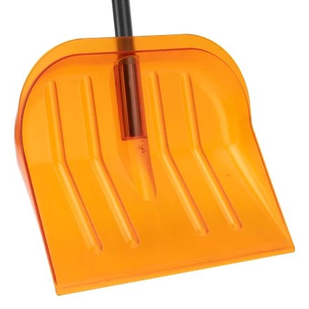 Лопата для уборки снега поликарбонат Сибртех, 465х410х1390 мм, стальной черенок, усиленная 61655 купить в Надыме