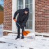 Лопата для уборки снега поликарбонат Сибртех, 465х410х1390 мм, стальной черенок, усиленная 61655 купить в Надыме