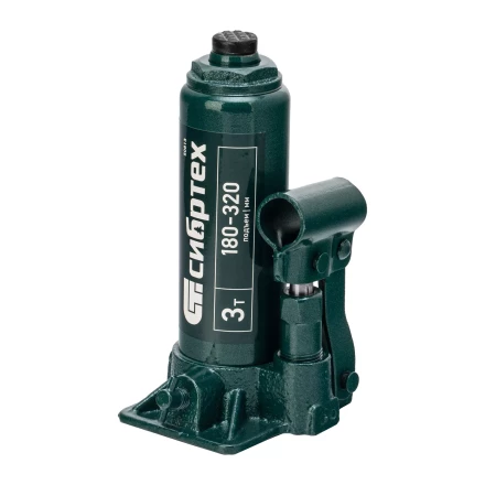 Домкрат гидравлический бутылочный Сибртех 50813, 3 т, 180-320 мм, в пласт. кейсе купить в Надыме