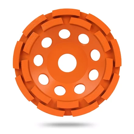 Двурядная алмазная шлифовальная чашка MESSER B/S по бетону и граниту купить в Надыме