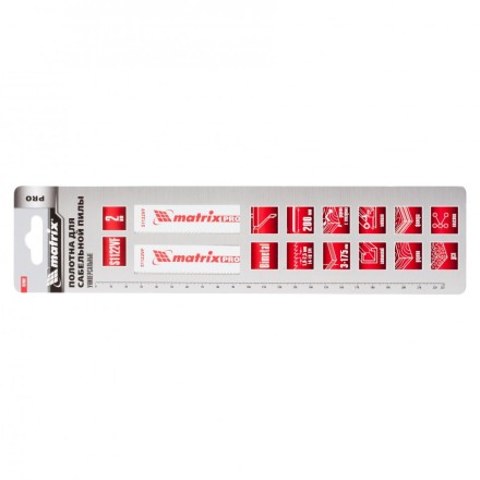 Полотна универсальные для сабельной пилы S1122VF   200/1,8-2,5мм Bimetal  2штуки  PRO Matrix 782002 купить в Надыме
