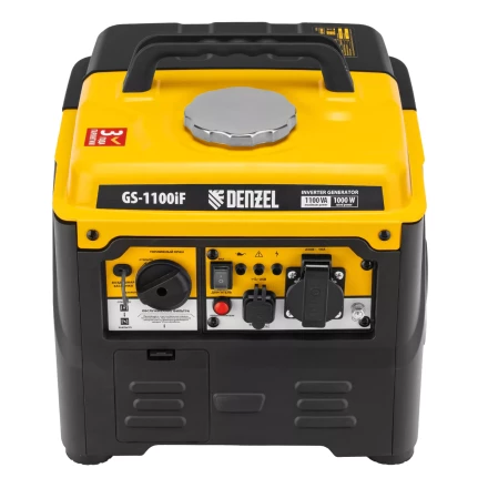 Генератор инверторный DENZEL GS-1100iF 94706, 1,1 кВт, 230 В, ручной старт купить в Надыме