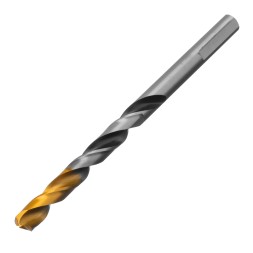 Сверло спиральное по металлу Denzel 7,0 x 109мм, Р6М5, Golden Tip, многогранная заточка 718280