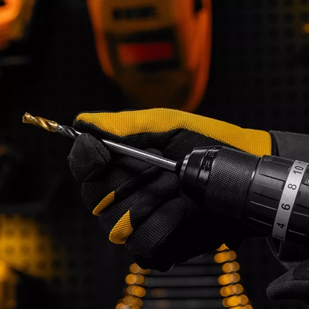 Сверло спиральное по металлу Denzel 7,0 x 109мм, Р6М5, Golden Tip, многогранная заточка 718280 купить в Надыме