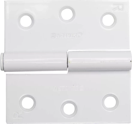 Петля дверная STAYER "MASTER" разъемная, цвет белый, правая, 75мм 37613-75-2R купить в Надыме