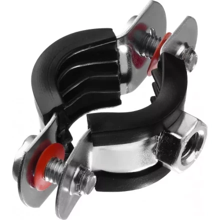 Хомут трубный с гайкой, оцинкованный, 1/2&quot;, 10шт, ЗУБР Мастер 37850-20-24 37850-20-24 купить в Надыме