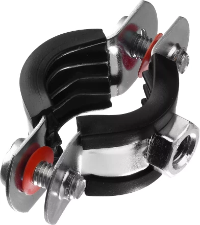 Хомут трубный с гайкой, оцинкованный, 1/2&quot;, 10шт, ЗУБР Мастер 37850-20-24 37850-20-24 купить в Надыме