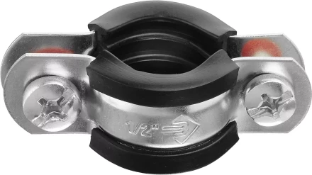 Хомут трубный с гайкой, оцинкованный, 1/2&quot;, 10шт, ЗУБР Мастер 37850-20-24 37850-20-24 купить в Надыме