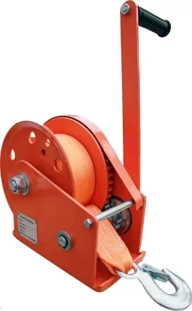 Лебедка ручная с тормозом BHW 1800 лента купить в Надыме