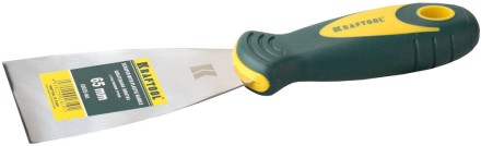 Шпательная лопатка KRAFTOOL с 2-компонент ручк, профилиров нержав полотно, 65мм 10035-065 купить в Надыме