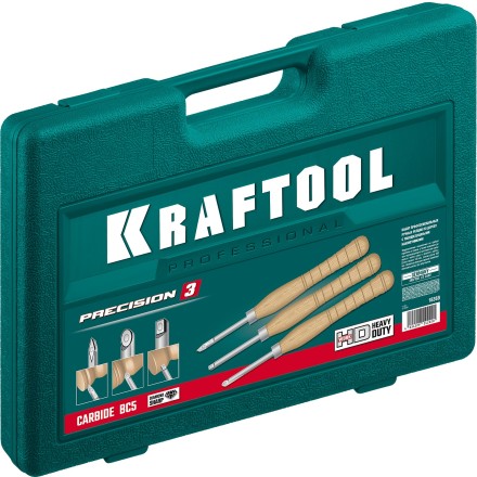 Набор профессиональных ручных резцов по дереву KRAFTOOL 18369 купить в Надыме
