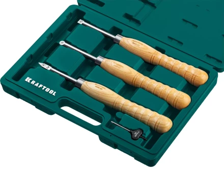 Набор профессиональных ручных резцов по дереву KRAFTOOL 18369 купить в Надыме