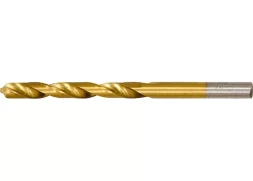 Сверло по металлу 10 мм HSS нитридтитановое покрытие цилиндрический хвостовик MATRIX 717950