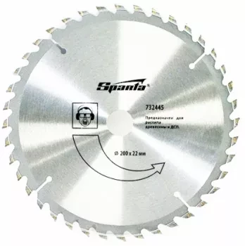 Пильный диск по дереву, 200 х 22мм, 40 зубьев  SPARTA 732445 купить в Надыме