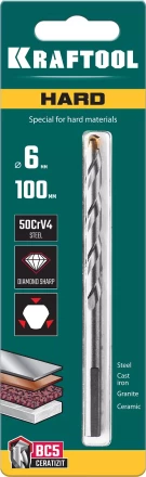 Cверла специальные по твёрдым материалам HARD 29177-100-6 купить в Надыме