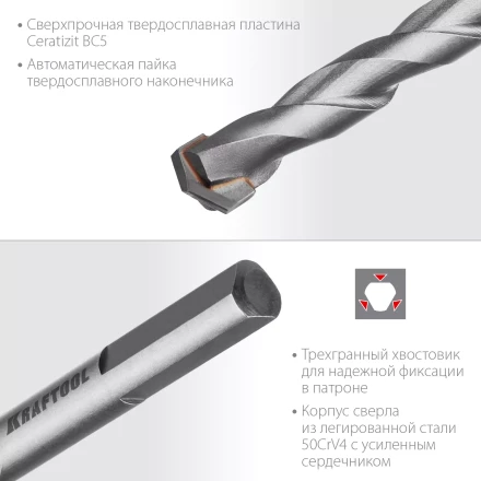 Cверла специальные по твёрдым материалам HARD 29177-100-6 купить в Надыме