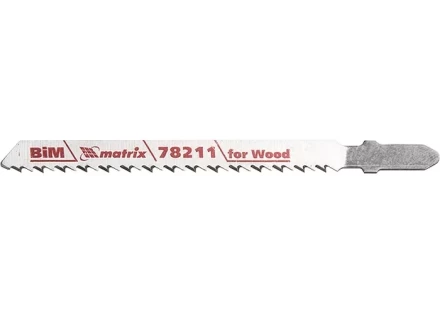 Полотна для электролобзика по дереву 3 шт T101BF 75 x 2,5мм Bimetal MATRIX Professional 78211 купить в Надыме