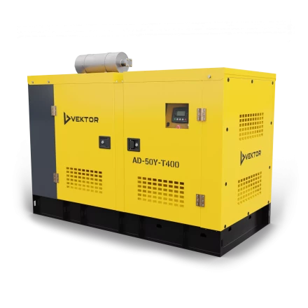 Дизельный генератор Vektor AD-50Y-T400 в шумозащитном кожухе с АВР купить в Надыме