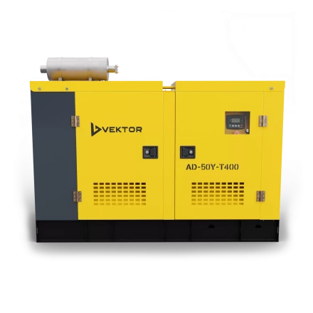 Дизельный генератор Vektor AD-50Y-T400 в шумозащитном кожухе с АВР купить в Надыме