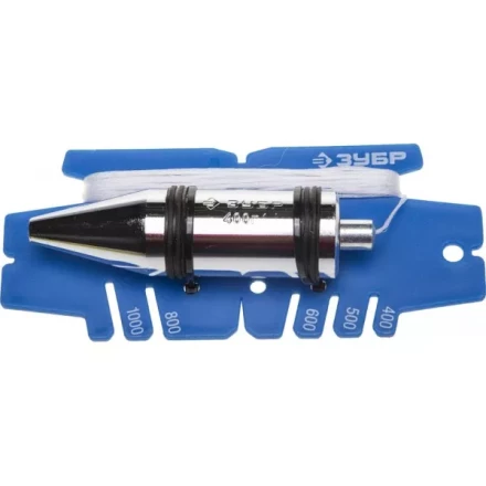 Отвес ЗУБР "ЭКСПЕРТ" строительный в пластмассовом чехле, 400гр 06347-40 купить в Надыме