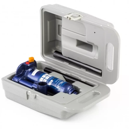 Домкрат гидравлический бутылочный 2 т h подъема 178-338 мм в пластиковом кейсе Stels 51172 купить в Надыме