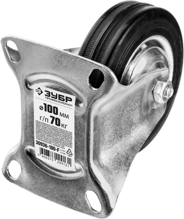 Колеса неповоротные из литой резины с металлическим диском серия ПРОФЕССИОНАЛ купить в Надыме