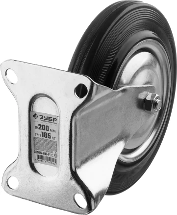 Колеса неповоротные из литой резины с металлическим диском серия ПРОФЕССИОНАЛ купить в Надыме