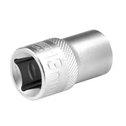 Головка торцевая 13 мм двенадцатигранная CrV под квадрат 1/2 хромированная Stels 13657 купить в Надыме