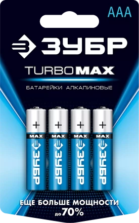 Батарейки TURBO MAX алкалиновые AAA 15В серия Без серии купить в Надыме
