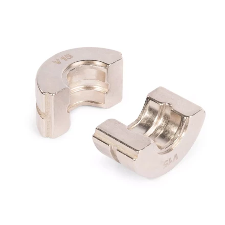 Набор матриц КВТ V (15–28 мм) для опрессовки фитингов из меди и нержавеющей стали (89623) купить в Надыме