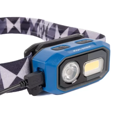 Фонарик налобный светодиодный со встроенным аккумулятором КВТ HL-6567 (88899) купить в Надыме