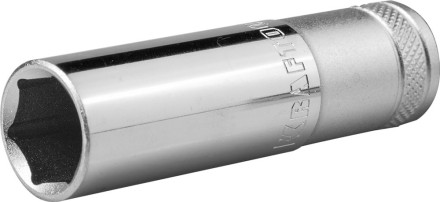 Торцовая головка KRAFTOOL &quot;INDUSTRIE QUALITAT&quot;, удлиненная, Cr-V, FLANK, хромосатинированная, 1/2&quot;, 19 мм 27807-19_z01 купить в Надыме