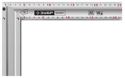 ЗУБР 250 мм, жесткий столярный угольник, Профессионал (34392-25) купить в Надыме