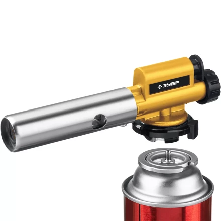 ЗУБР ГПМ-800, 1300°C, цельнометаллическая, газовая горелка с пьезоподжигом на баллон с цанговым соединением, Профессионал (55550) купить в Надыме