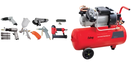 Компрессор масляный поршневой прямой FUBAG COTTAGE MASTER KIT+8предметов купить в Надыме