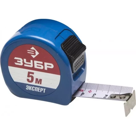 Рулетка ЗУБР, алюмин корпус повышенной прочности, нейлон покрытие, компактная эргоном конструкция, 5м/25мм 34058-05-25 купить в Надыме