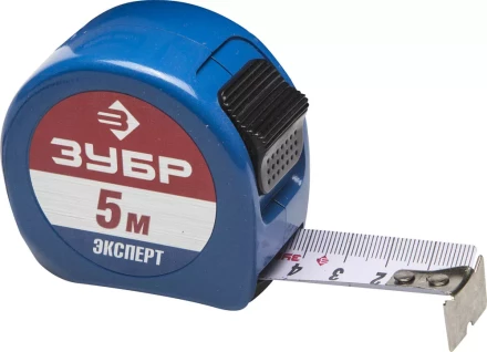 Рулетка ЗУБР, алюмин корпус повышенной прочности, нейлон покрытие, компактная эргоном конструкция, 5м/25мм 34058-05-25 купить в Надыме
