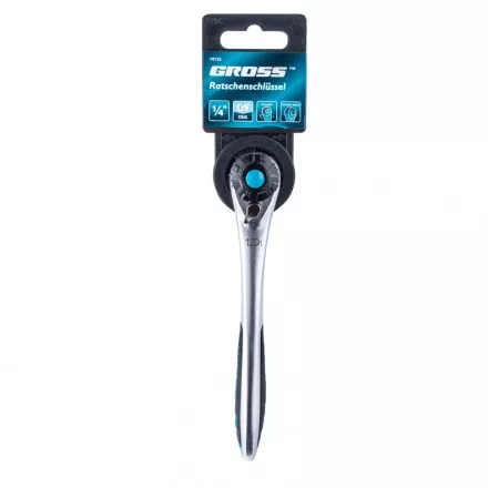 Ключ трещоточный 120 зубьев 1/4&quot; Gross 14135 купить в Надыме