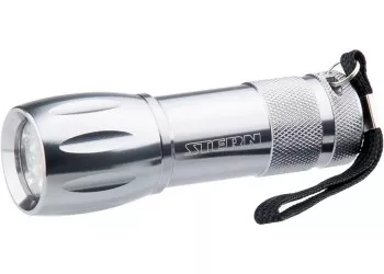Фонарик светодиодный, алюминиевый корпус, влагозащищённый, 9Led, 3хААА, Stern 90502 купить в Надыме