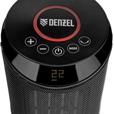 Тепловентилятор керамический Denzel DTFC-2000X, 2 кВт, wi-fi, пульт, динамик, вращение, 3 реж. 96426 купить в Надыме