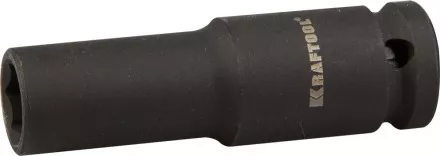 Торцовая головка KRAFTOOL &quot;INDUSTRIE QUALITAT&quot; ударная, удлиненная (1/2&quot;), FLANK, Cr-Mo, фосфатированная, 14 мм 27942-14_z01 купить в Надыме