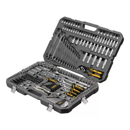 Набор инструментов Denzel 15808, 1/2&quot;, 3/8&quot;, 1/4&quot;, CrV, S2, пластиковый кейс, 232 предмета купить в Надыме