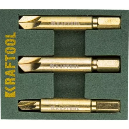 Набор экстракторов KRAFTOOL для выкручивания крепежа с износом граней шлица до 95%.PH1/PZ1,PH2/PZ2,PH3/PZ3,3 предмета 26770-H3 купить в Надыме