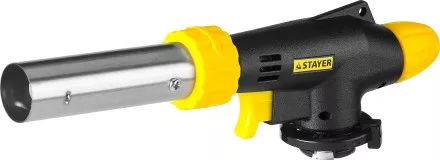 Газовая горелка &quot;ProTerm&quot; на баллон, STAYER &quot;PROFESSIONAL&quot; 55580, с пьезоподжигом, регулировка пламени, цанговое соединение, 1300С 55580 купить в Надыме