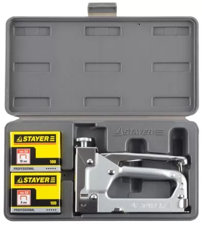 Степлер &quot;Pro 53&quot; для скоб тип 53 (4-14 мм), в кейсе, STAYER Professional 3150-H4_z01 купить в Надыме