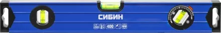 Уровень СИБИН коробчатый усиленный, утолщенный профиль, 2 фрезерованные поверхности, 3 противоударных ампулы (1 поворотная на 360 град), 4 34609-040 купить в Надыме